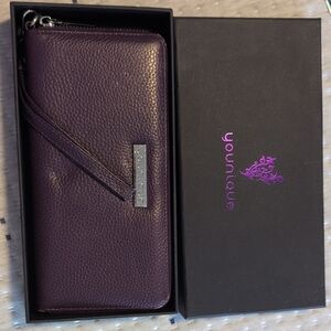 Younique Purple Clutch Wristlet